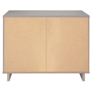 Manhattan Comfort Granville 38.18" Modern Standard Dresser with 3 Full Extension Drawers in Light Grey