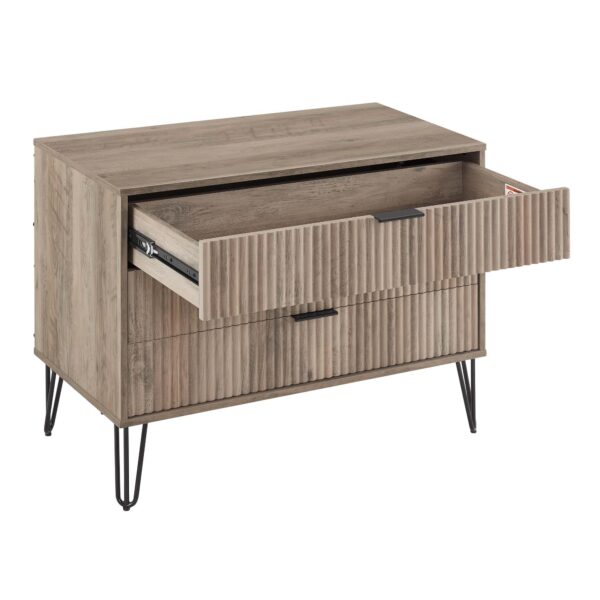 Manhattan Comfort DUMBO Modern Dresser with 3-Drawers in Grey