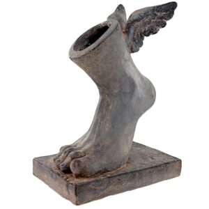 Design Toscano DS190245 6 1/2 Inch Hermes Winged Foot Planter