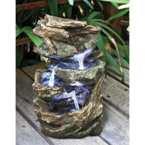 Design Toscano DW35126 6 1/2 Inch Glacier Peak Cascading Fountain