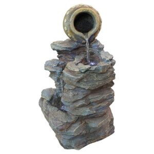 Design Toscano DW73064 13 Inch Spilled Jug Cascading Garden Fountain