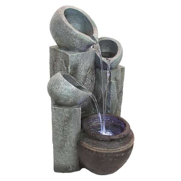 Design Toscano DW84069 13 1/2 Inch Hadrians Villa 4 Urn Garden Fountain