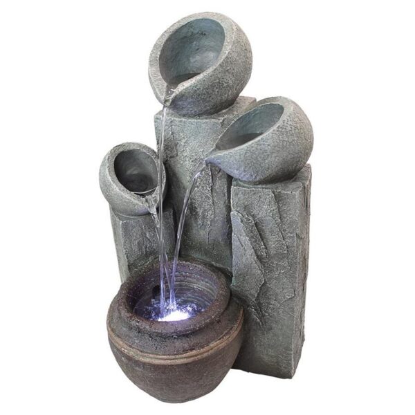 Design Toscano DW84069 13 1/2 Inch Hadrians Villa 4 Urn Garden Fountain