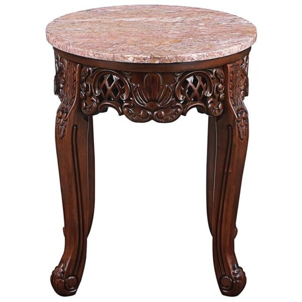 Design Toscano DY230 26 Inch Chantret Mable Topped Side Table