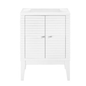 James Martin E213-V24-GW Linden 24 Inch Single Vanity Cabinet in Glossy White