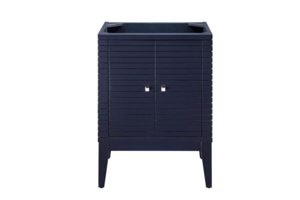 James Martin E213-V24-NVB Linden 24 Inch Single Vanity Cabinet in Navy Blue