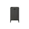 James Martin E303-V20-MG-MBK Chianti 20 Inch Single Vanity Cabinet in Mineral Grey and Matte Black