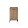 James Martin E303-V20-WW-MBK Chianti 20 Inch Single Vanity Cabinet in Whitewashed Walnut and Matte Black