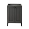 James Martin E303-V24-MG-MBK Chianti 24 Inch Single Vanity Cabinet in Mineral Grey and Matte Black