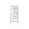 James Martin E444-BC15-GW-3AF Addison 15 Inch Base Cabinet with Drawers in Glossy White with 3 CM Arctic Fall Solid Surface Top