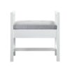 James Martin E444-BNCH-GW Addison 24.5 Inch Upholsted Bench in Glossy White