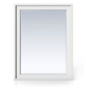 James Martin E444-M30-GW Addison 30 Inch Rectangular Mirror in Glossy White