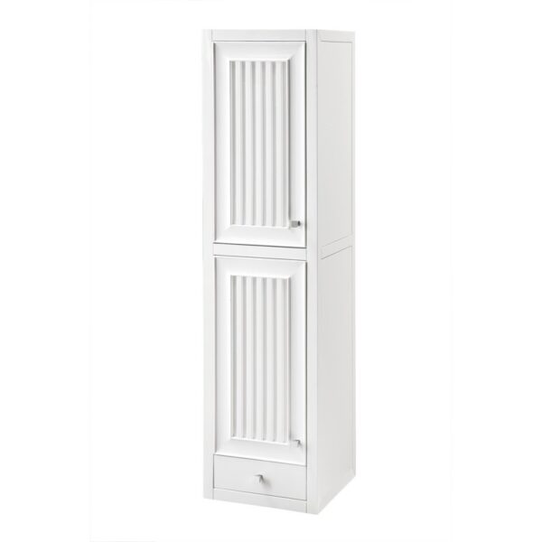 James Martin E645-H15L-GW Athens 15 Inch Tower Hutch - Left in Glossy White