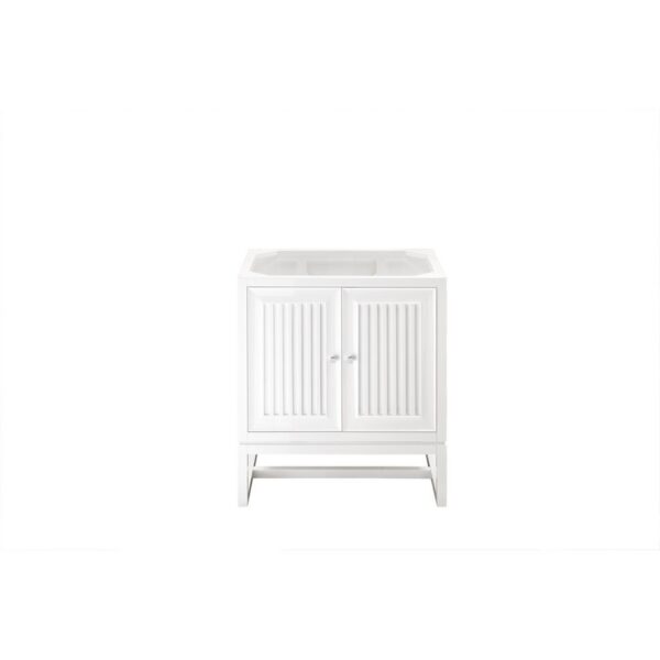 James Martin E645-V30-GW Athens 30 Inch Single Vanity Cabinet in Glossy White