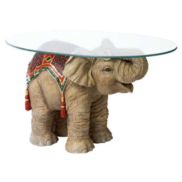 Design Toscano EU29868 30 Inch Jaipur Elephant Festival Table