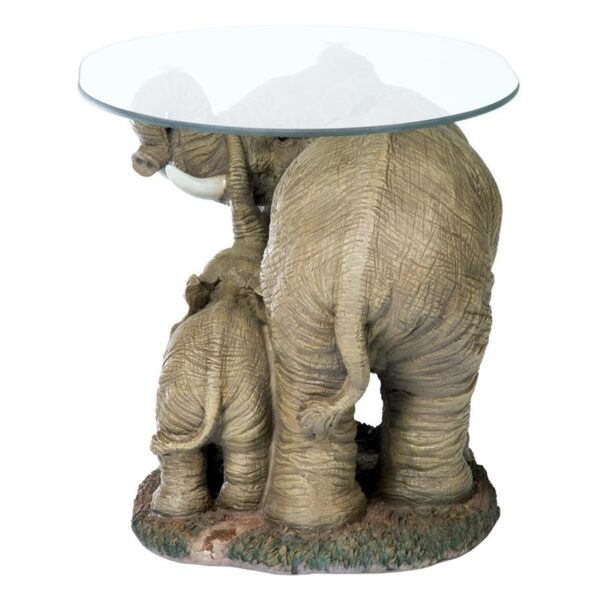 Design Toscano EU30543 30 Inch Elephants Majesty Cocktail Table