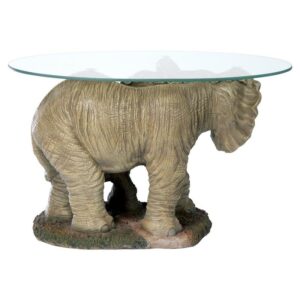 Design Toscano EU30543 30 Inch Elephants Majesty Cocktail Table