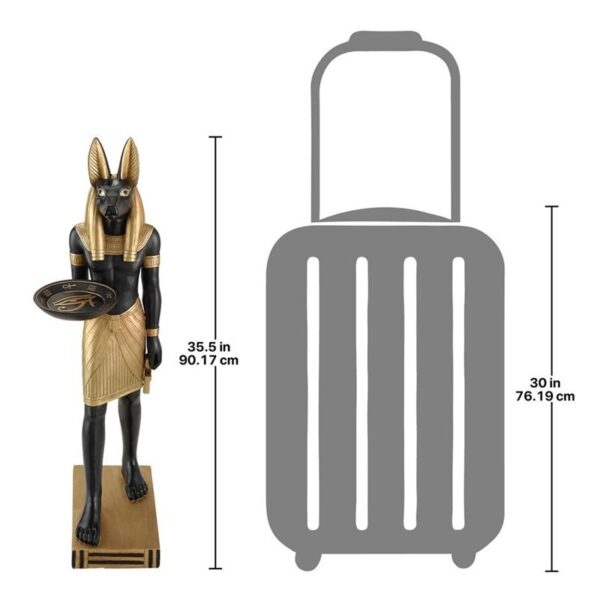 Design Toscano EU32518 9 Inch Anubis Servant of the Pharaohs Butler