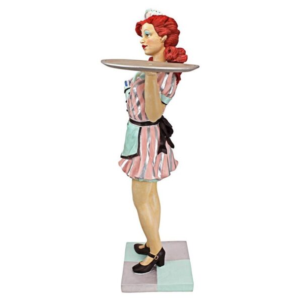 Design Toscano EU9342 17 1/2 Inch Retro Rosie Diner Dame Butler Table