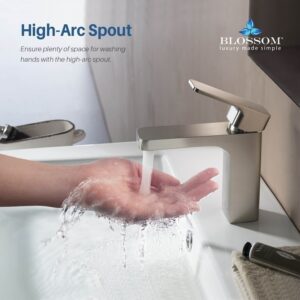 Blossom F01 118 6 1/4 Inch Single Handle Bathroom Faucet