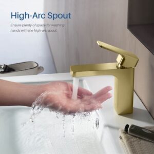 Blossom F01 118 6 1/4 Inch Single Handle Bathroom Faucet