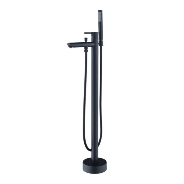 Altair F1115-BTF Larod 40 1/4 Inch Single Lever Handle Freestanding Floor Mounted Tub Filler with Handshower