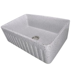 Nantucket Sinks FCFS3020S-PietraSarda Vineyard 30 Inch Farmhouse Fireclay Sink in Pietra Sarda Finish