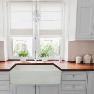 Nantucket Sinks FCFS3020S-ShabbyStraw Vineyard 30 Inch Farmhouse Fireclay Sink in Shabby Straw Finish