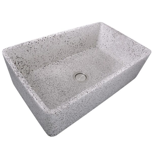 Nantucket Sinks FCFS3320S-PietraSarda Vineyard 33 Inch Farmhouse Fireclay Sink in Pietra Sarda Finish