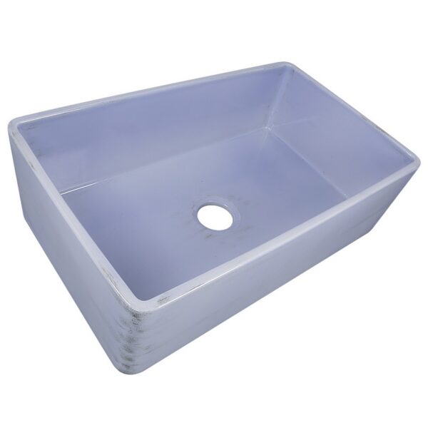 Nantucket Sinks FCFS3320S-ShabbySugar Vineyard 33 Inch Farmhouse Fireclay Sink in Shabby Sugar Finish