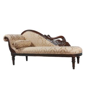 Design Toscano GR305L 73 Inch Swan Fainting Couch Left Version