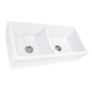 Nantucket Sinks Hyannis-39-DBL Fireclay Farmhouse Apron Sink