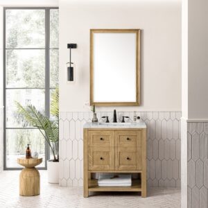 James Martin JM 330-V30 Breckenridge 30 Inch Free-Standing Single Sink Bathroom Vanity with 3 CM Top