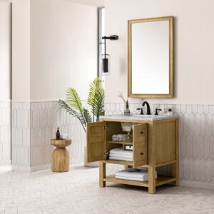 James Martin JM 330-V30 Breckenridge 30 Inch Free-Standing Single Sink Bathroom Vanity with 3 CM Top