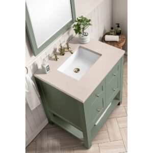 James Martin JM 330-V30 Breckenridge 30 Inch Free-Standing Single Sink Bathroom Vanity with 3 CM Top