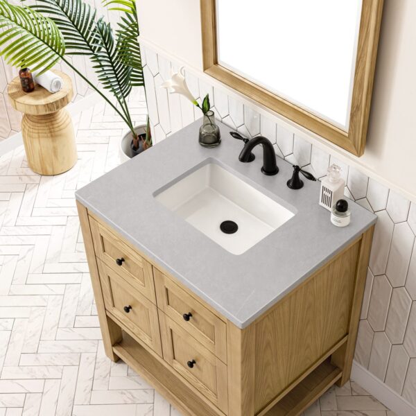 James Martin JM 330-V30 Breckenridge 30 Inch Free-Standing Single Sink Bathroom Vanity with 3 CM Top