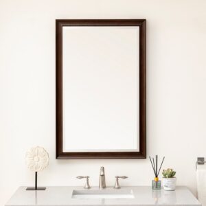 James Martin JM 735-M26 Glenbrooke 26 Inch Rectangle Soft Maple Solid Bathroom Mirror