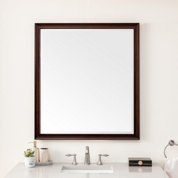 James Martin JM 735-M36 Glenbrooke 36 Inch Rectangle Soft Maple Solid Bathroom Mirror