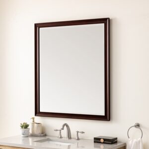 James Martin JM 735-M36 Glenbrooke 36 Inch Rectangle Soft Maple Solid Bathroom Mirror