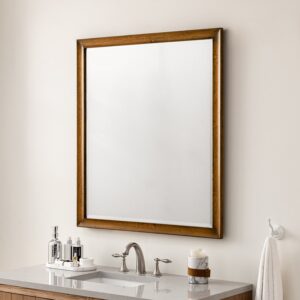 James Martin JM 735-M36 Glenbrooke 36 Inch Rectangle Soft Maple Solid Bathroom Mirror