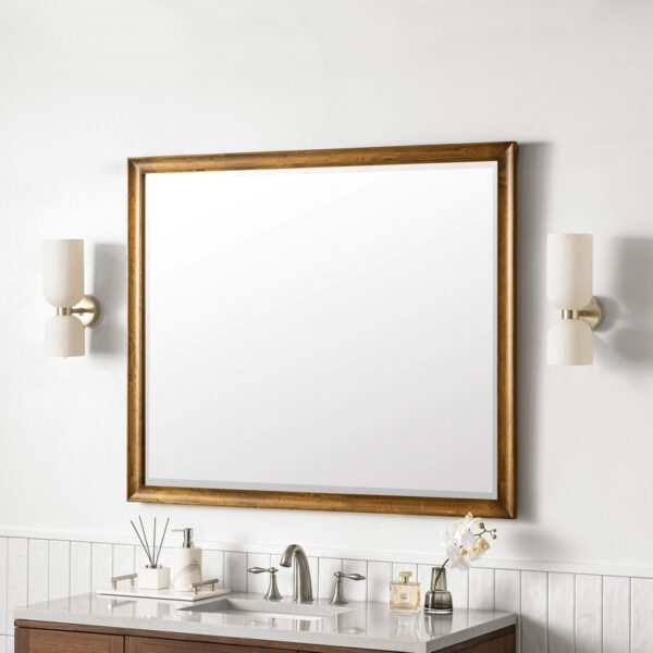 James Martin JM 735-M48 Glenbrooke 48 Inch Rectangle Soft Maple Solid Bathroom Mirror