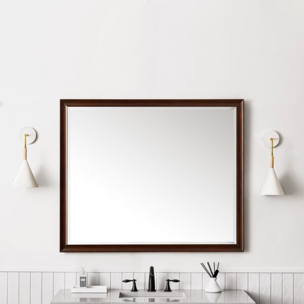 James Martin JM 735-M48 Glenbrooke 48 Inch Rectangle Soft Maple Solid Bathroom Mirror