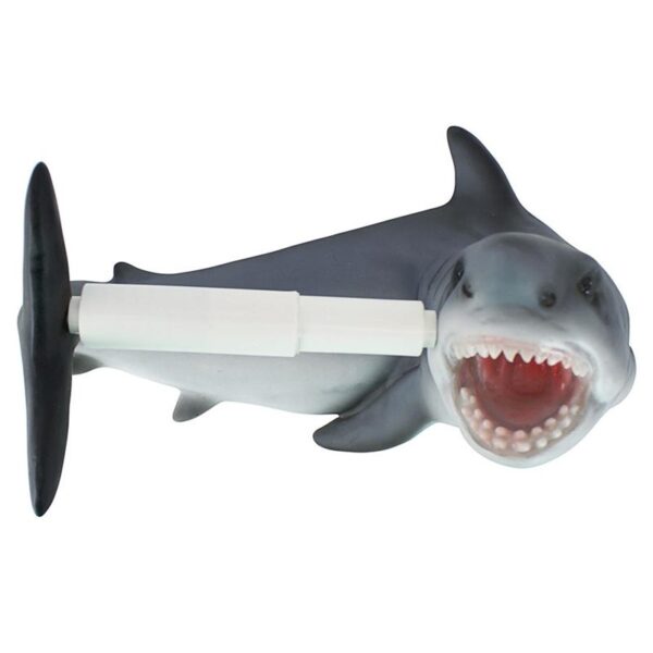 Design Toscano JQ10199 11 Inch Shark Attack Toilet Paper Holder