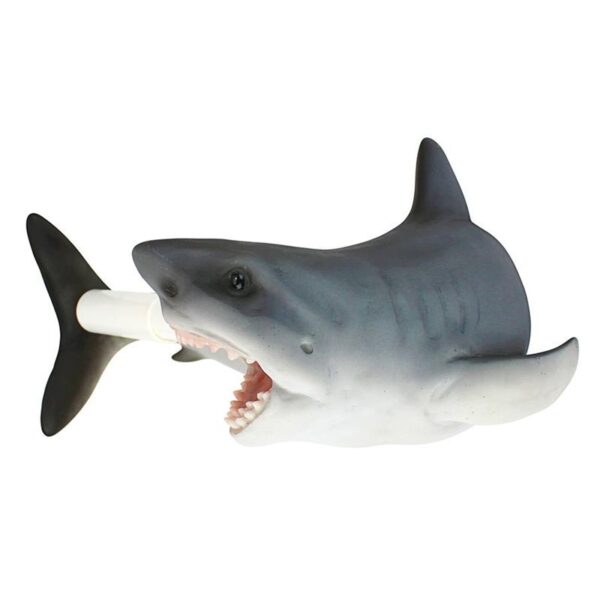 Design Toscano JQ10199 11 Inch Shark Attack Toilet Paper Holder