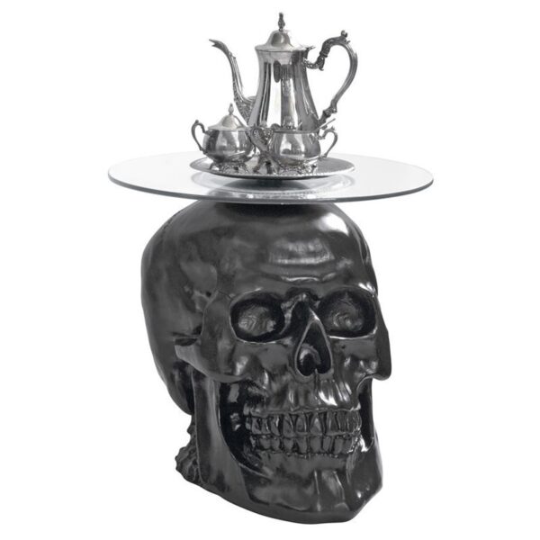 Design Toscano JQ103772 21 Inch Skull Table - Black