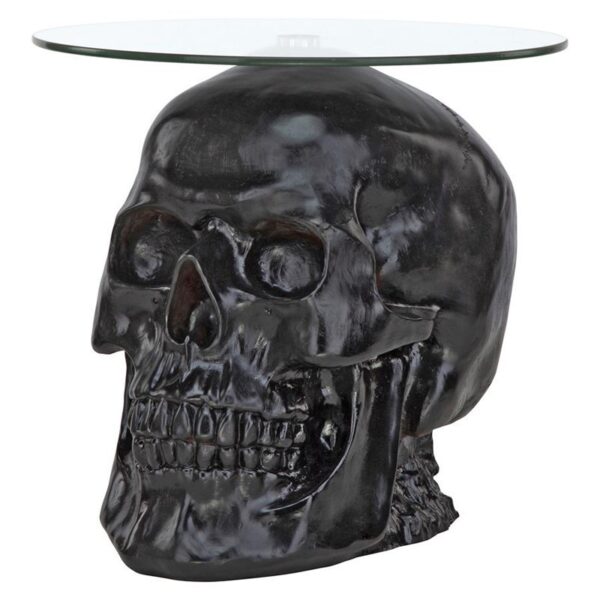 Design Toscano JQ103772 21 Inch Skull Table - Black