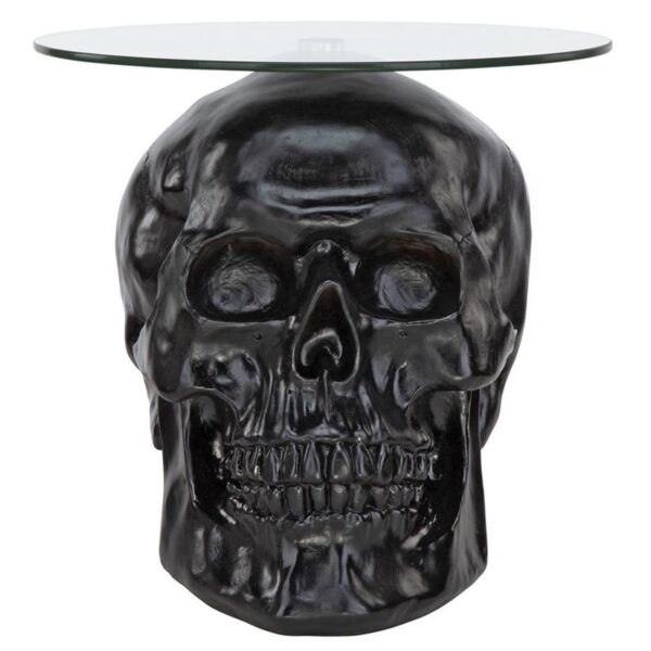 Design Toscano JQ103772 21 Inch Skull Table - Black