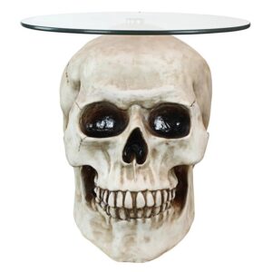 Design Toscano JQ103776 21 Inch Bone Skull Table