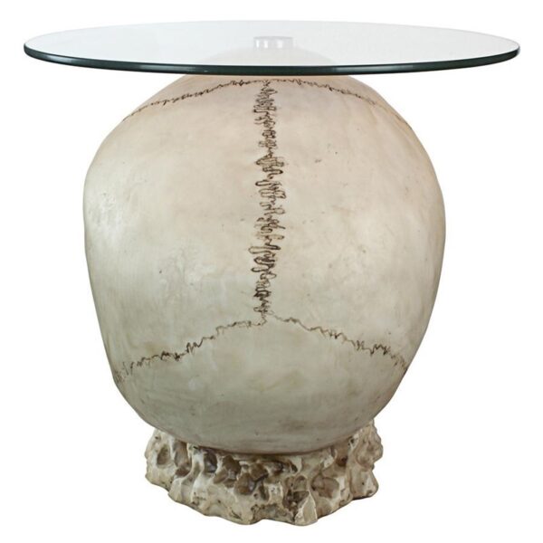 Design Toscano JQ103776 21 Inch Bone Skull Table