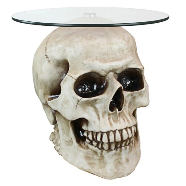 Design Toscano JQ103776 21 Inch Bone Skull Table